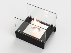 Биокамин настольный Lux Fire Арлекино М (черный)